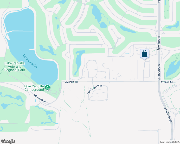map of restaurants, bars, coffee shops, grocery stores, and more near 57850 Stone Creek Trail West in La Quinta