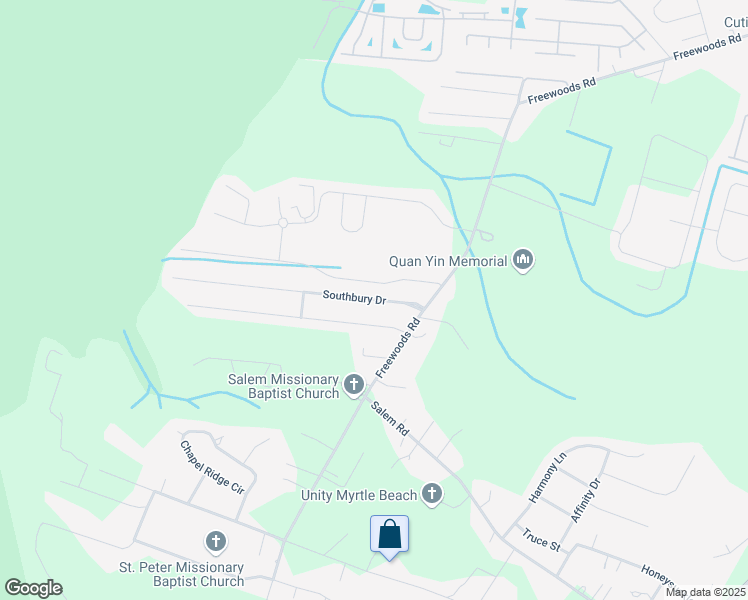 map of restaurants, bars, coffee shops, grocery stores, and more near 135 Southbury Drive in Myrtle Beach