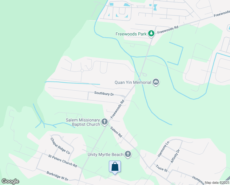 map of restaurants, bars, coffee shops, grocery stores, and more near 124 Southbury Drive in Myrtle Beach