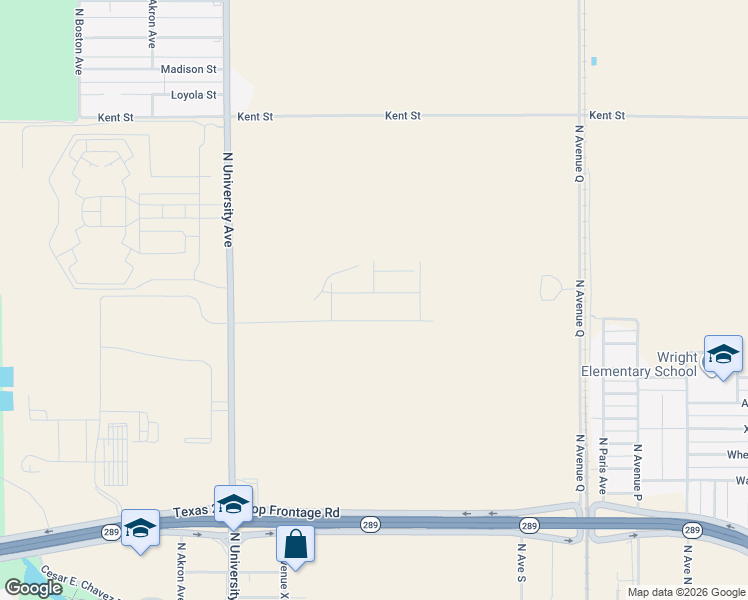 map of restaurants, bars, coffee shops, grocery stores, and more near 9710 North County Road 2100 in Lubbock