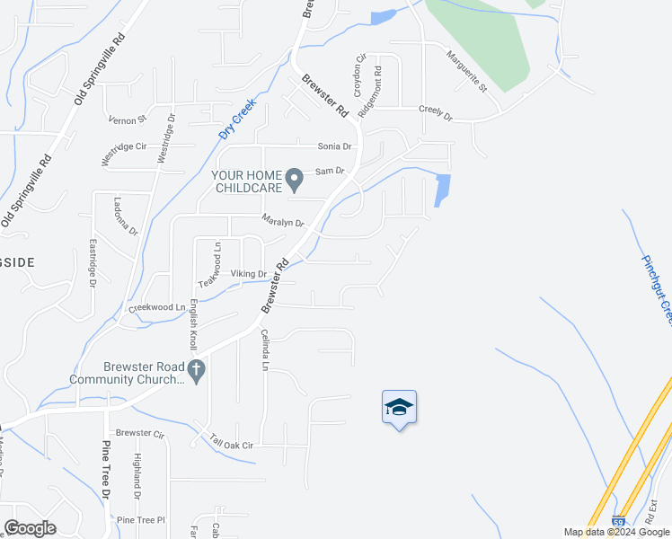 map of restaurants, bars, coffee shops, grocery stores, and more near 1731 Tudor Drive in Birmingham
