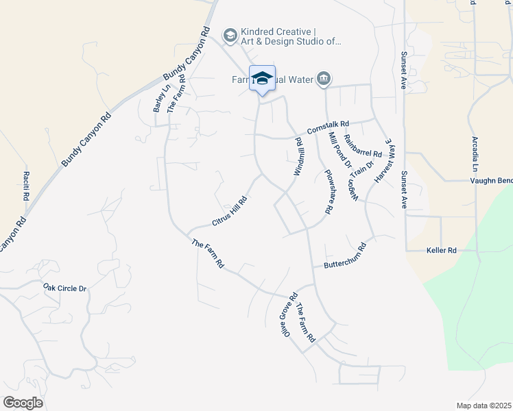 map of restaurants, bars, coffee shops, grocery stores, and more near 24433 Citrus Hill Road in Wildomar