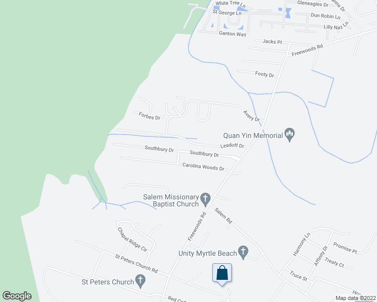 map of restaurants, bars, coffee shops, grocery stores, and more near 176 Southbury Drive in Myrtle Beach