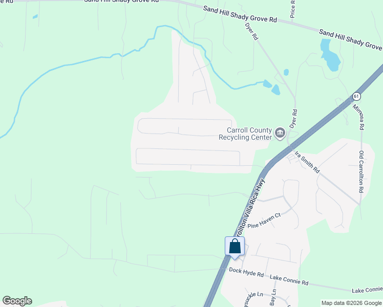 map of restaurants, bars, coffee shops, grocery stores, and more near 130 Pine Hill Drive in Carrollton