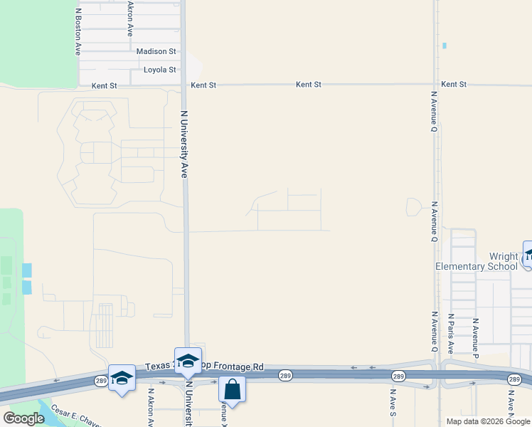 map of restaurants, bars, coffee shops, grocery stores, and more near 9710 North County Road 2100 in Lubbock