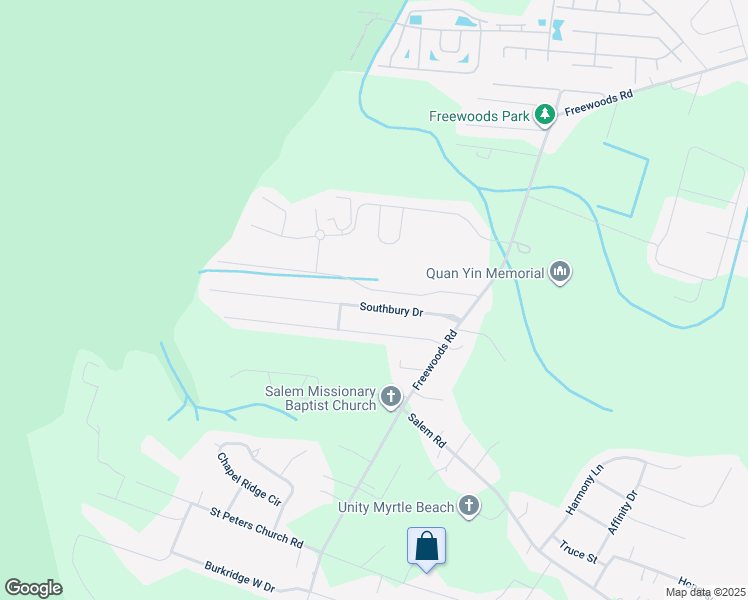 map of restaurants, bars, coffee shops, grocery stores, and more near 164 Southbury Drive in Myrtle Beach