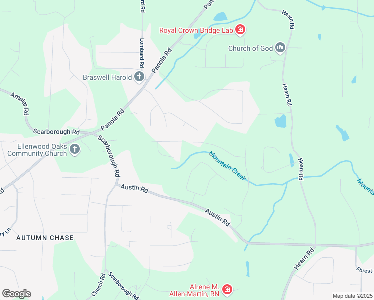 map of restaurants, bars, coffee shops, grocery stores, and more near 333 Darlington Drive in Ellenwood