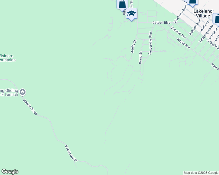 map of restaurants, bars, coffee shops, grocery stores, and more near in Lake Elsinore