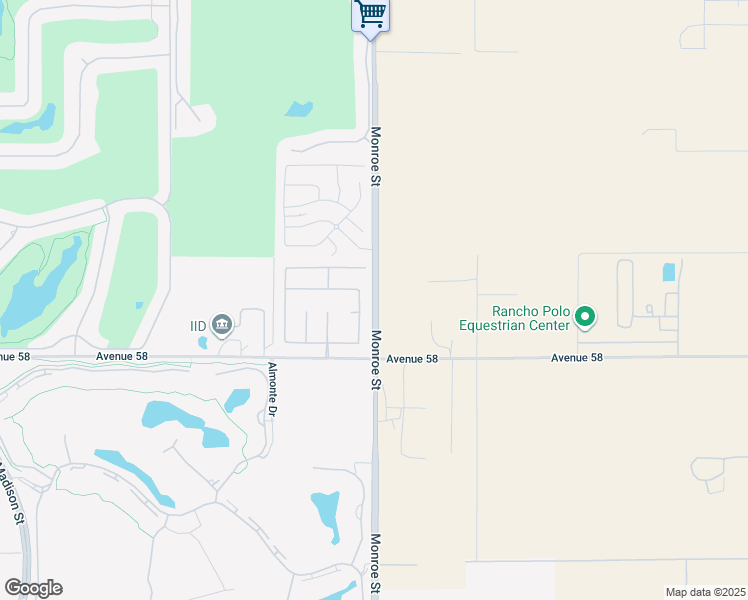 map of restaurants, bars, coffee shops, grocery stores, and more near Monroe Street in Thermal