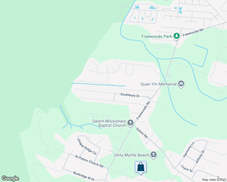 map of restaurants, bars, coffee shops, grocery stores, and more near 192 Southbury Drive in Myrtle Beach