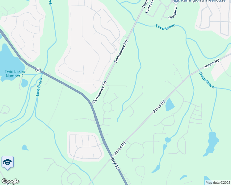 map of restaurants, bars, coffee shops, grocery stores, and more near 146 Elmsdale Lane in Fairburn