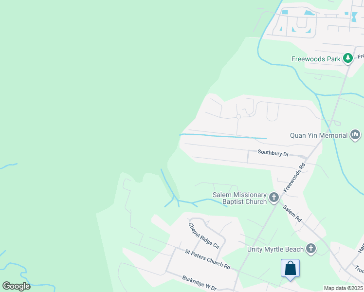 map of restaurants, bars, coffee shops, grocery stores, and more near 291 Southbury Drive in Myrtle Beach