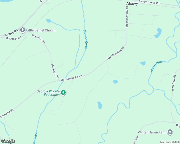 map of restaurants, bars, coffee shops, grocery stores, and more near 11663 Hazelbrand Road Northeast in Covington