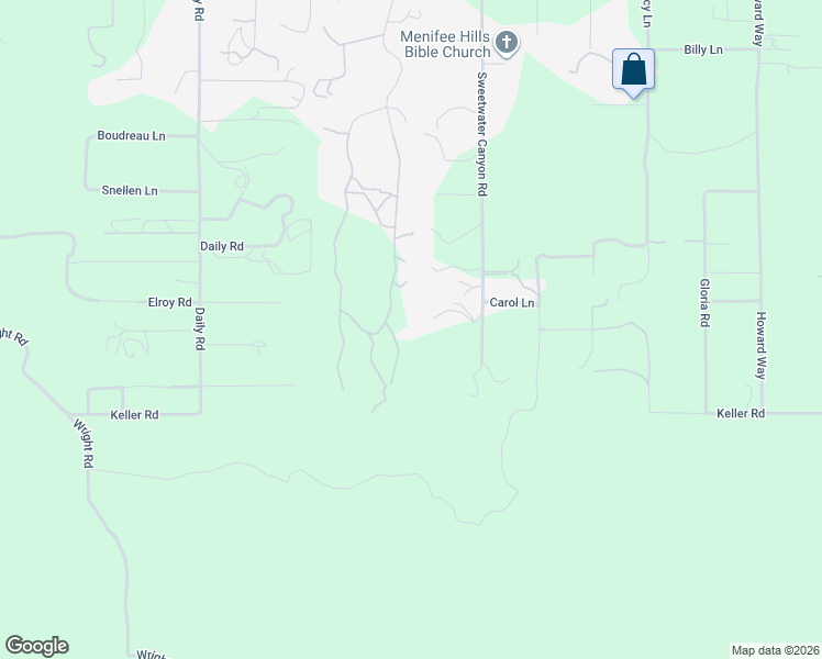 map of restaurants, bars, coffee shops, grocery stores, and more near 33800 Pinewood Lane in Menifee