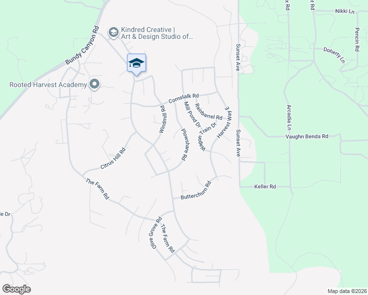 map of restaurants, bars, coffee shops, grocery stores, and more near 33728 Plowshare Road in Wildomar