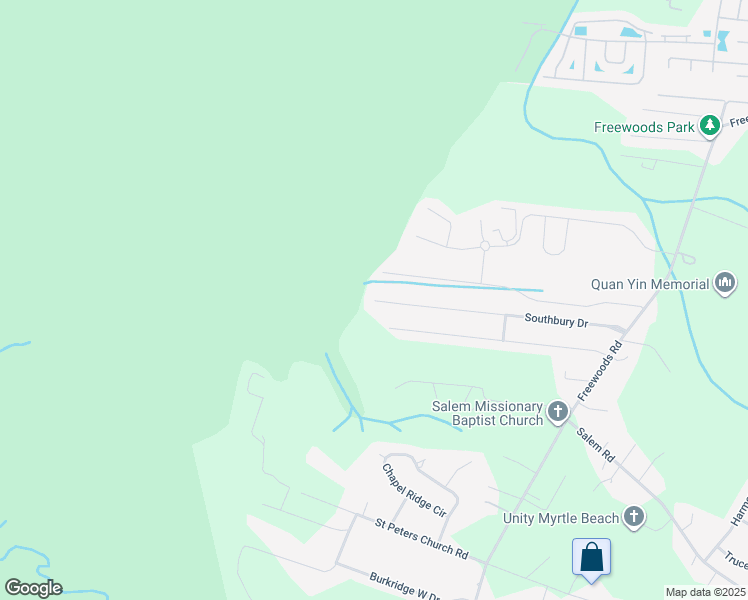 map of restaurants, bars, coffee shops, grocery stores, and more near 292 Southbury Drive in Myrtle Beach