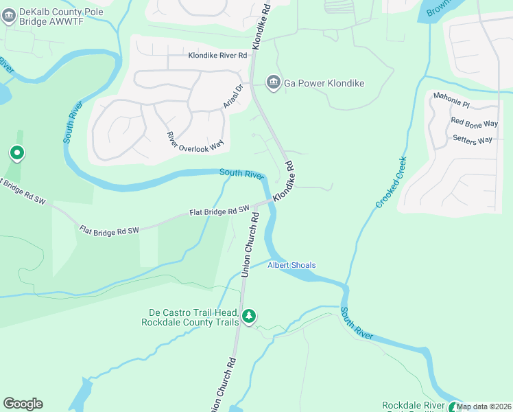 map of restaurants, bars, coffee shops, grocery stores, and more near 4415 Flat Bridge Road Southwest in Stockbridge