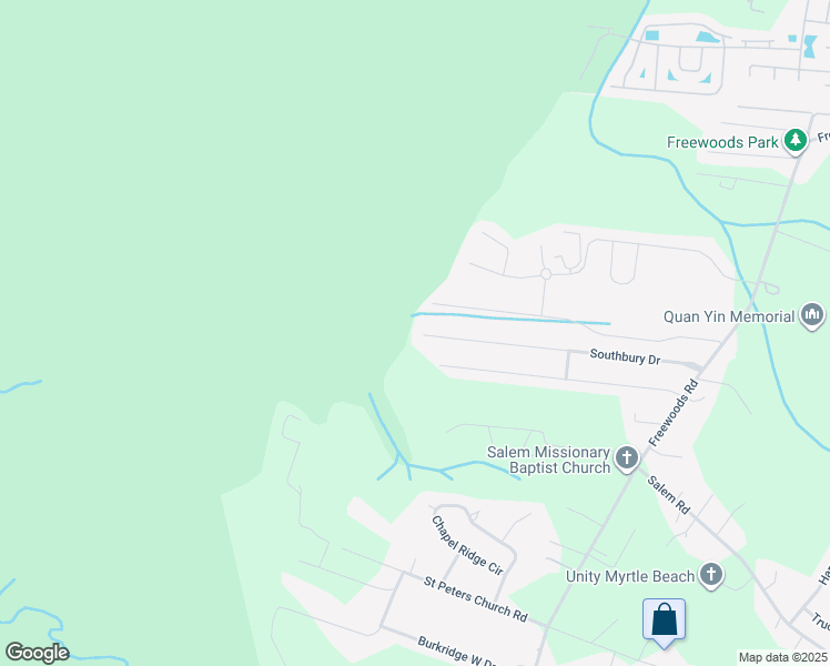 map of restaurants, bars, coffee shops, grocery stores, and more near 292 Southbury Drive in Myrtle Beach
