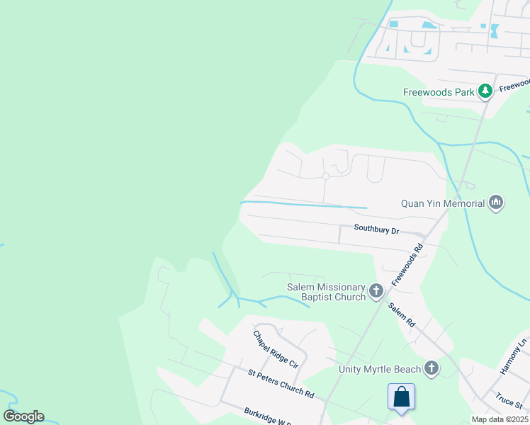 map of restaurants, bars, coffee shops, grocery stores, and more near 268 Southbury Drive in Myrtle Beach