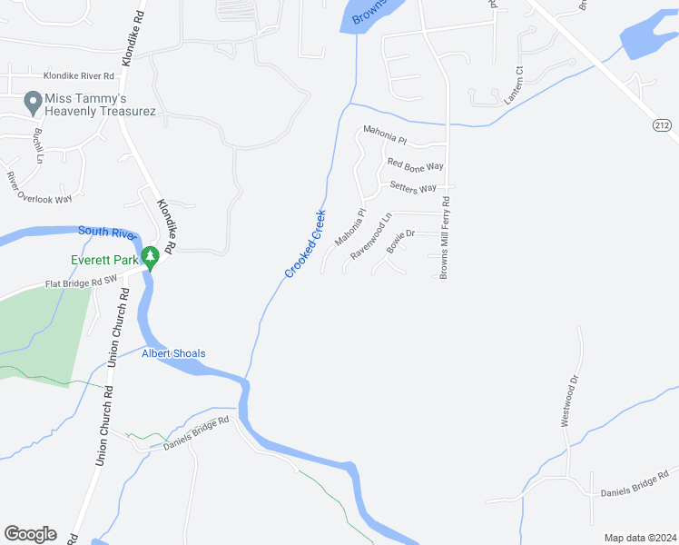 map of restaurants, bars, coffee shops, grocery stores, and more near 7052 Ravenwood Lane in Lithonia