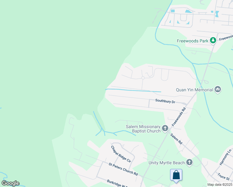 map of restaurants, bars, coffee shops, grocery stores, and more near 268 Southbury Drive in Myrtle Beach