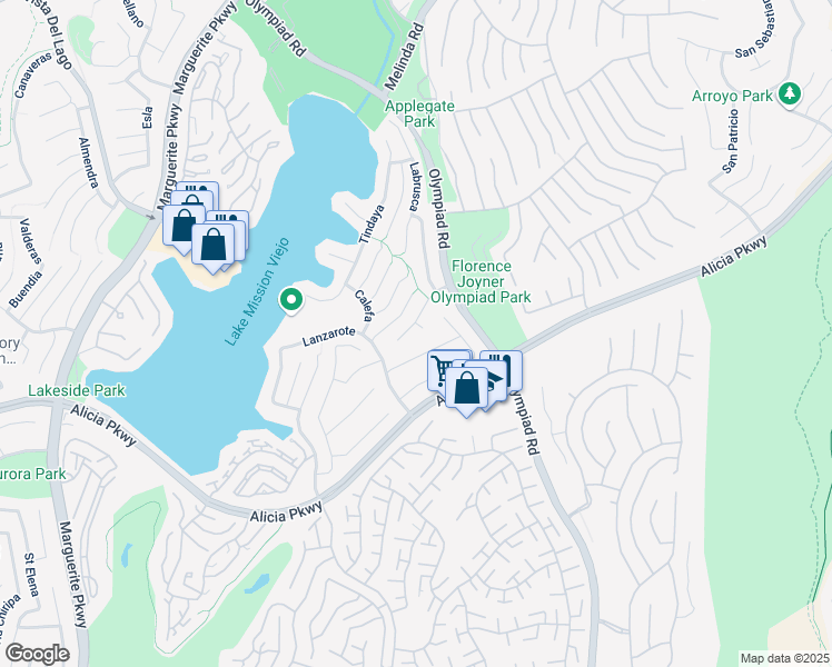 map of restaurants, bars, coffee shops, grocery stores, and more near 28246 San Marcos in Mission Viejo