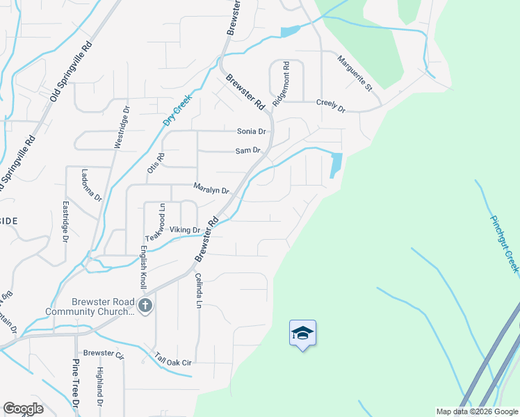 map of restaurants, bars, coffee shops, grocery stores, and more near 1730 Tudor Drive in Birmingham