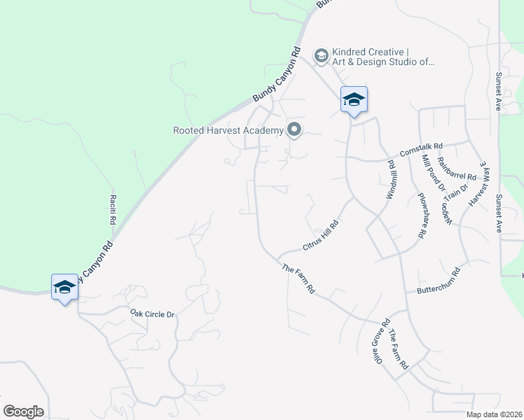 map of restaurants, bars, coffee shops, grocery stores, and more near 33778 The Farm Road in Wildomar