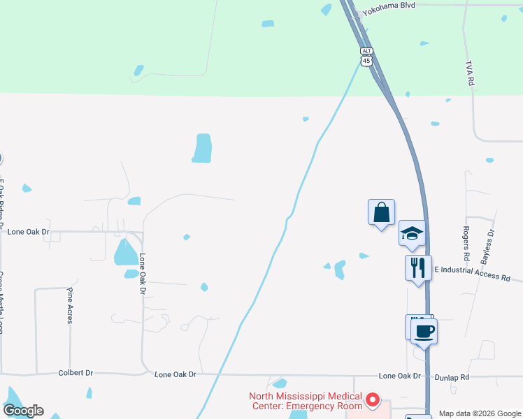 map of restaurants, bars, coffee shops, grocery stores, and more near 2914 Lone Oak Drive in West Point