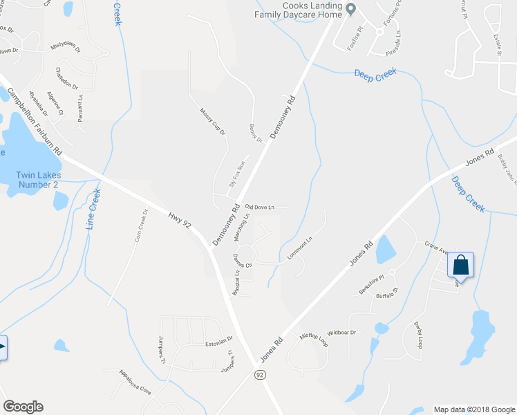 map of restaurants, bars, coffee shops, grocery stores, and more near 784 Old Dove Lane in Fairburn
