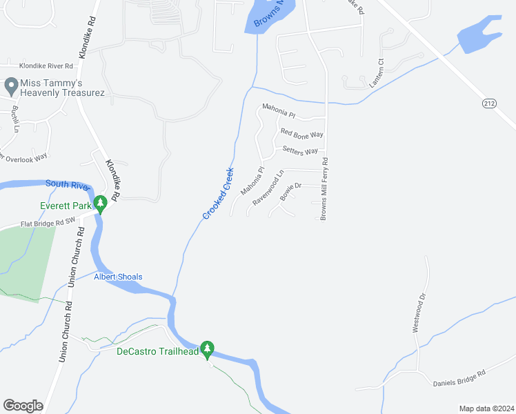map of restaurants, bars, coffee shops, grocery stores, and more near 7075 Ravenwood Lane in Lithonia