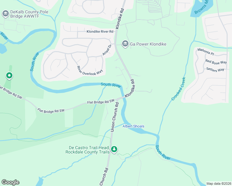 map of restaurants, bars, coffee shops, grocery stores, and more near 4415 Flat Bridge Road Southwest in Stockbridge