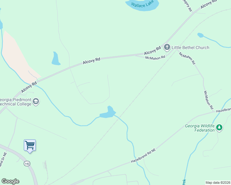 map of restaurants, bars, coffee shops, grocery stores, and more near 150 Briar Patch Road in Covington