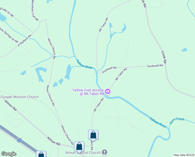 map of restaurants, bars, coffee shops, grocery stores, and more near 100 Luke Lane in Covington