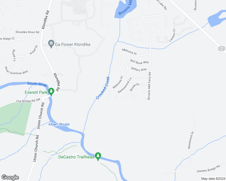 map of restaurants, bars, coffee shops, grocery stores, and more near 6813 Mahonia Place in Lithonia