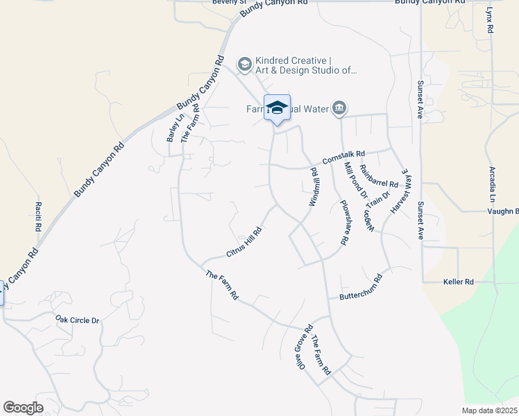 map of restaurants, bars, coffee shops, grocery stores, and more near 24466 Citrus Hill Road in Wildomar