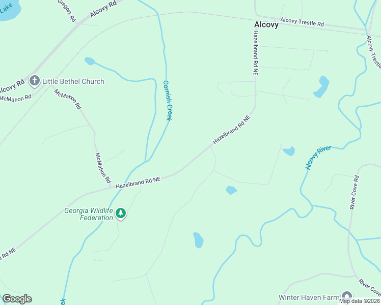 map of restaurants, bars, coffee shops, grocery stores, and more near 11751 Hazelbrand Road Northeast in Covington