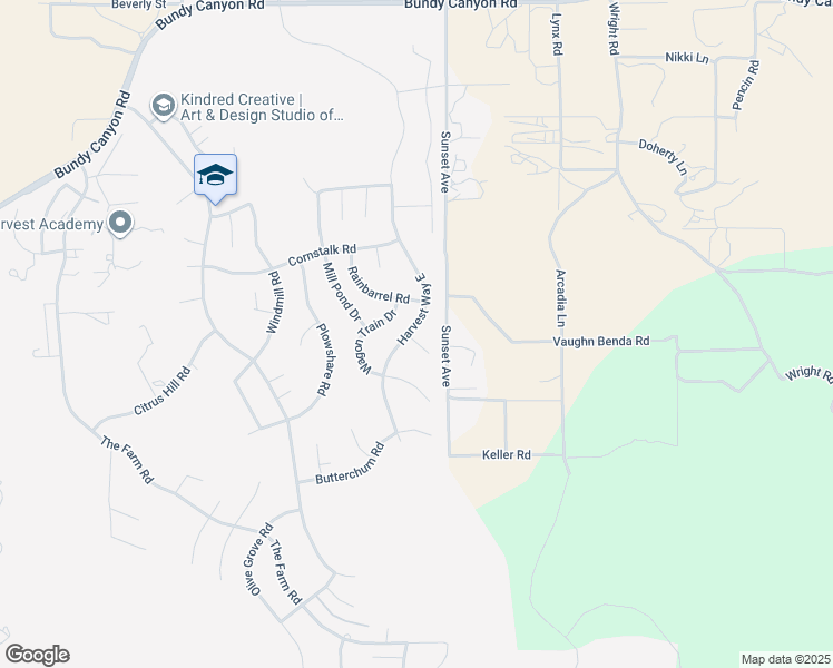 map of restaurants, bars, coffee shops, grocery stores, and more near 24946 Mandarin Court in Wildomar