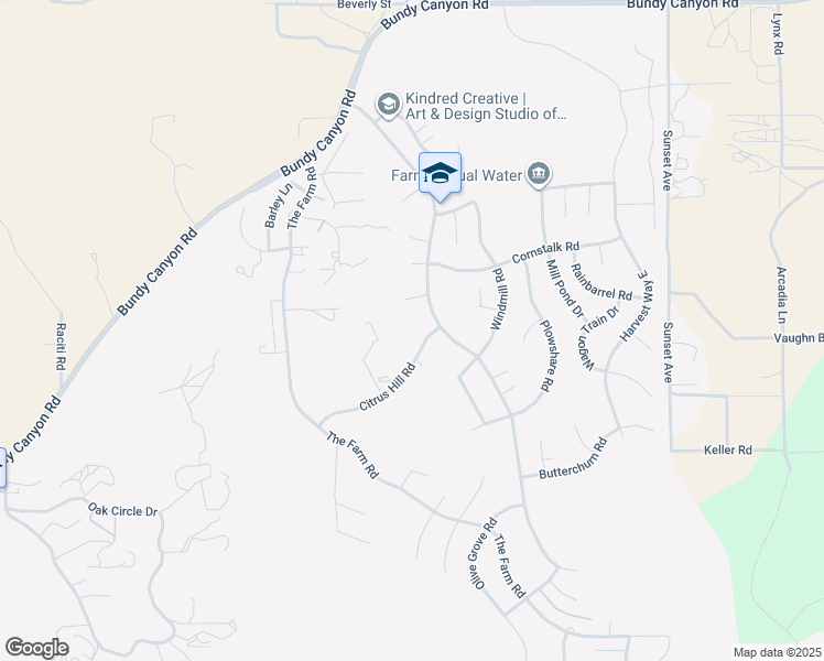 map of restaurants, bars, coffee shops, grocery stores, and more near 24466 Citrus Hill Road in Wildomar