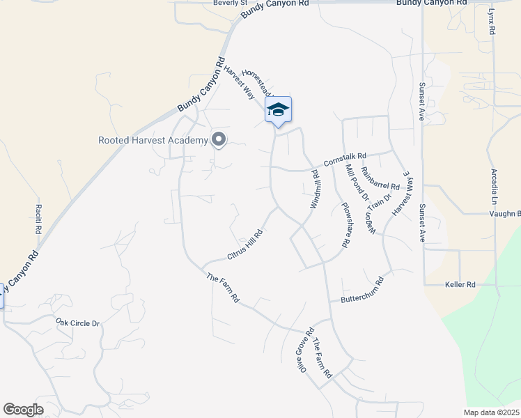 map of restaurants, bars, coffee shops, grocery stores, and more near 24466 Citrus Hill Road in Wildomar