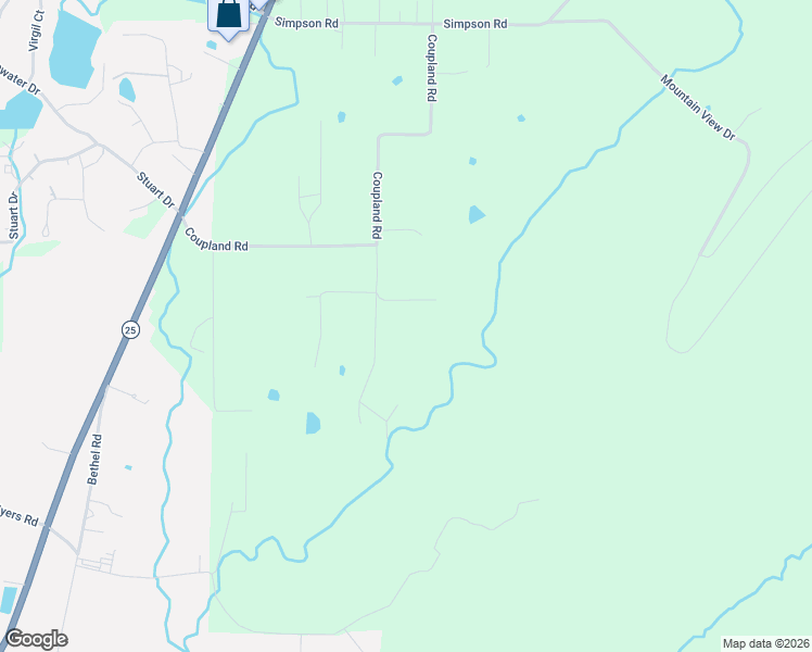 map of restaurants, bars, coffee shops, grocery stores, and more near 200 Coupland Lane in Odenville