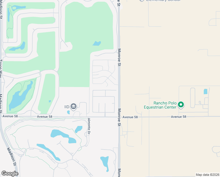 map of restaurants, bars, coffee shops, grocery stores, and more near 81934 Vida Bella Drive in La Quinta