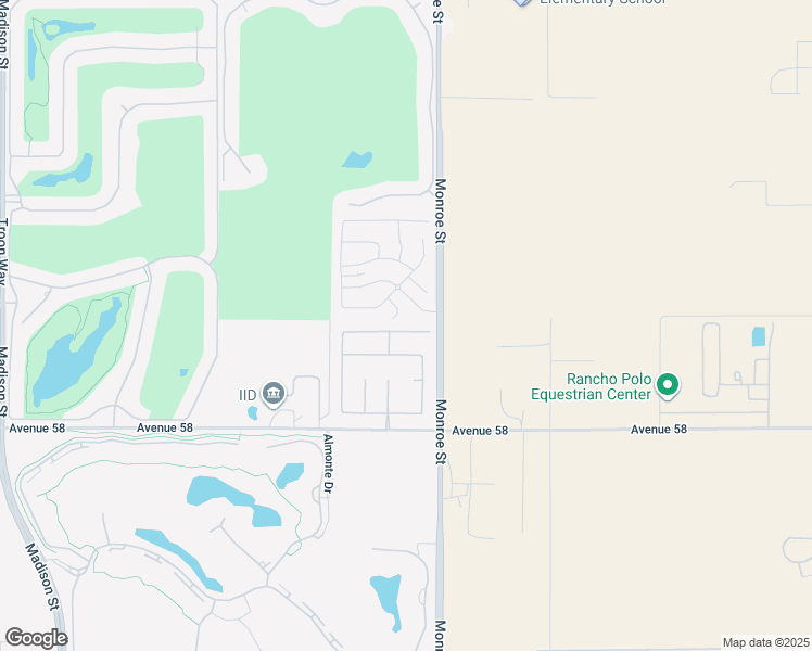 map of restaurants, bars, coffee shops, grocery stores, and more near 81956 Vida Bella Drive in La Quinta