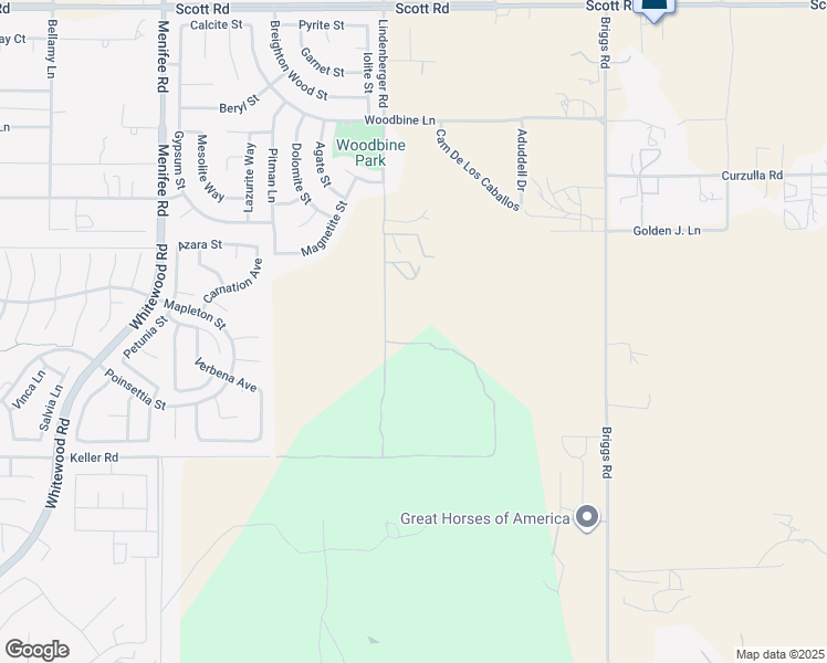 map of restaurants, bars, coffee shops, grocery stores, and more near 33680 Lindenberger Road in Menifee