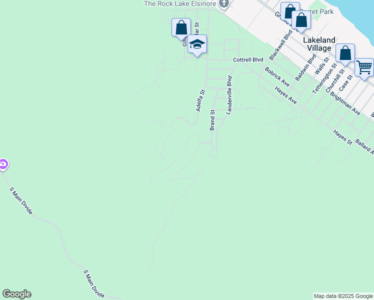 map of restaurants, bars, coffee shops, grocery stores, and more near 33680 Naranjo Street in Lake Elsinore