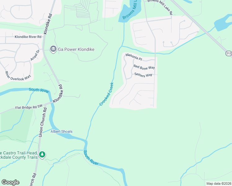 map of restaurants, bars, coffee shops, grocery stores, and more near 6812 Mahonia Place in Stonecrest