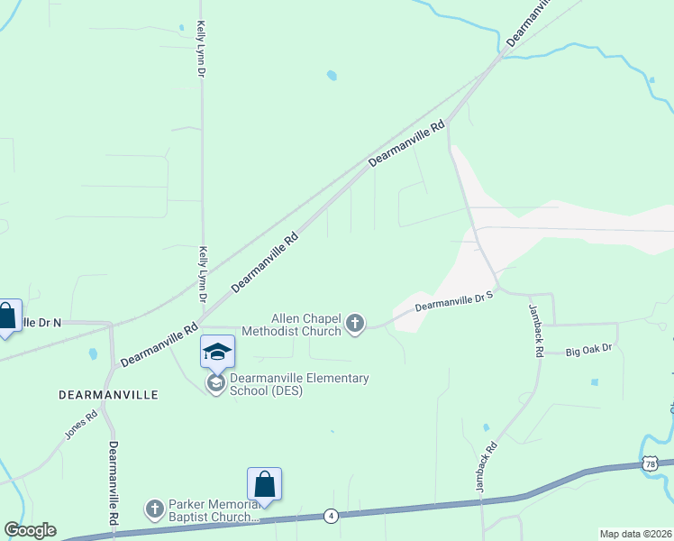 map of restaurants, bars, coffee shops, grocery stores, and more near 188 Twin Oaks Drive in Anniston