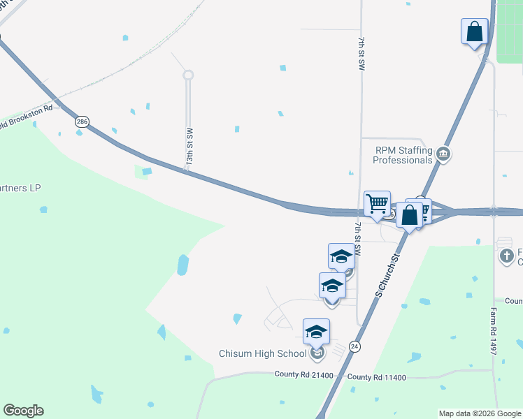 map of restaurants, bars, coffee shops, grocery stores, and more near 992 Southwest Loop 286 in Paris