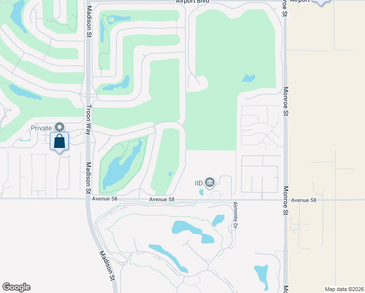 map of restaurants, bars, coffee shops, grocery stores, and more near 57575 Seminole Drive in La Quinta