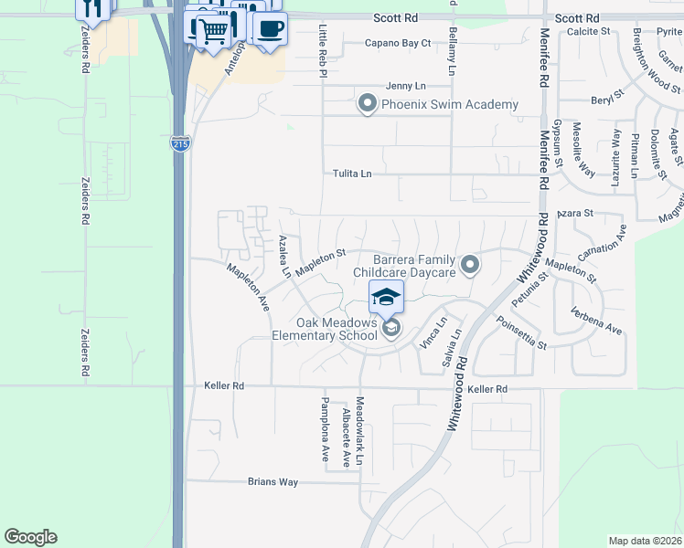 map of restaurants, bars, coffee shops, grocery stores, and more near 33654 Eugenia Lane in Murrieta